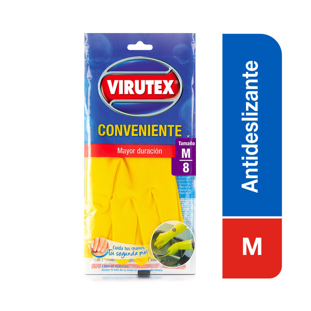 Guante VIRUTEX Conveniente Talla M Bolsa 1un