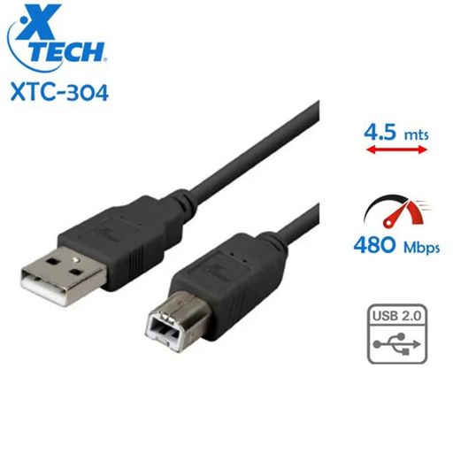 Cable HDMI a HDMI de 4.5 m Xtech negro