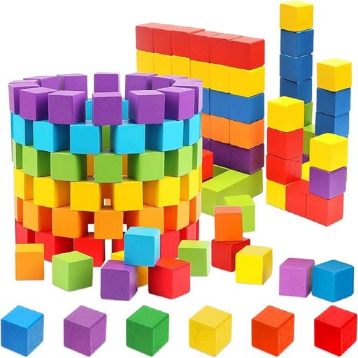 Juego didactico cubos de madera on sale