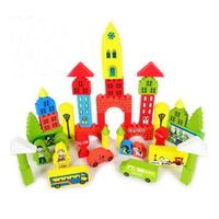 Bloques de construcción de castillo de colores