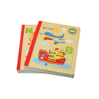 Libro Didáctico De Madera Rompecabezas ABC