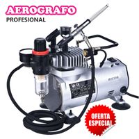 Kit Aerografo Profesional Multiuso Alta Potencia