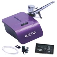 Kit Aerógrafo Profesional Multiuso Morado Perlado Exclusivo