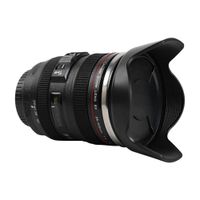 Taza Térmica en Forma de Lente Fotográfico Negro