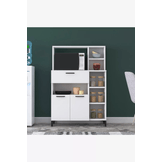 Mueble Auxiliar de Cocina para Microondas Danés color Blanco R&R MUEBLES