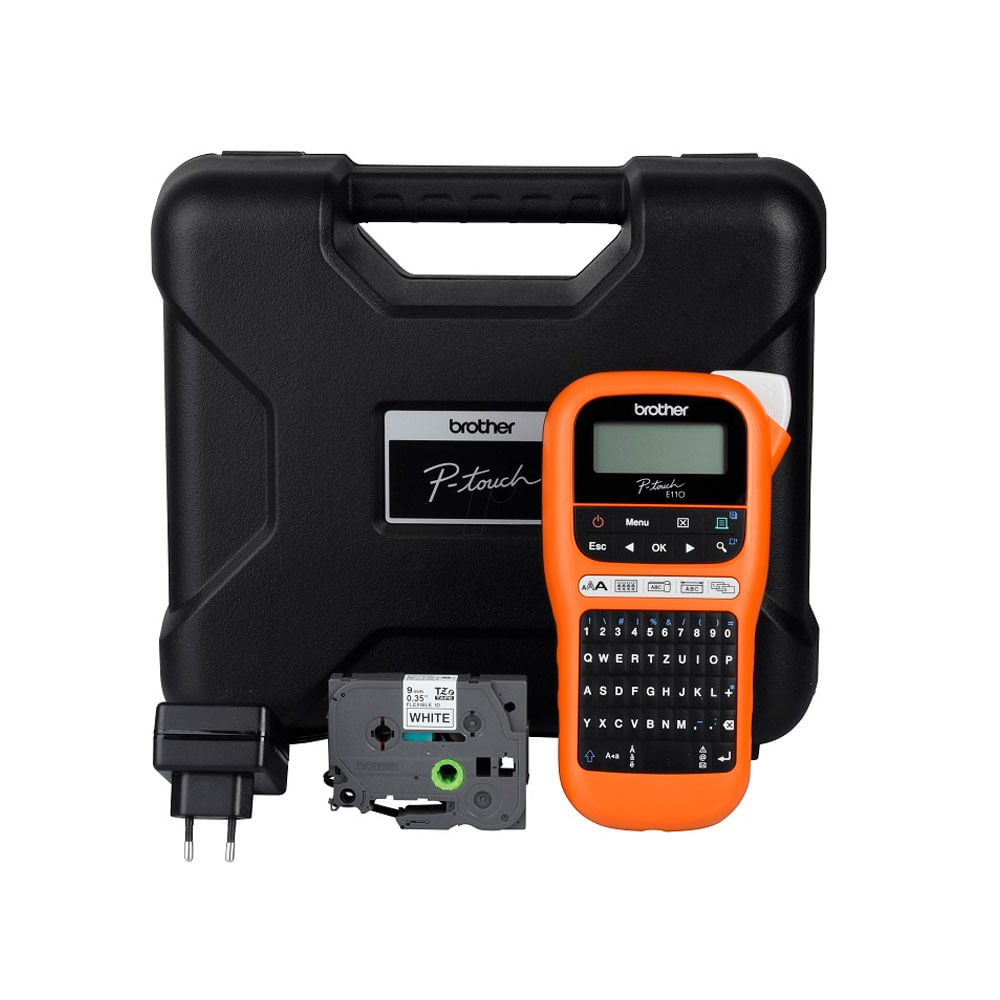 Rotulador portátil Brother E110VP de etiquetas y termocontraible