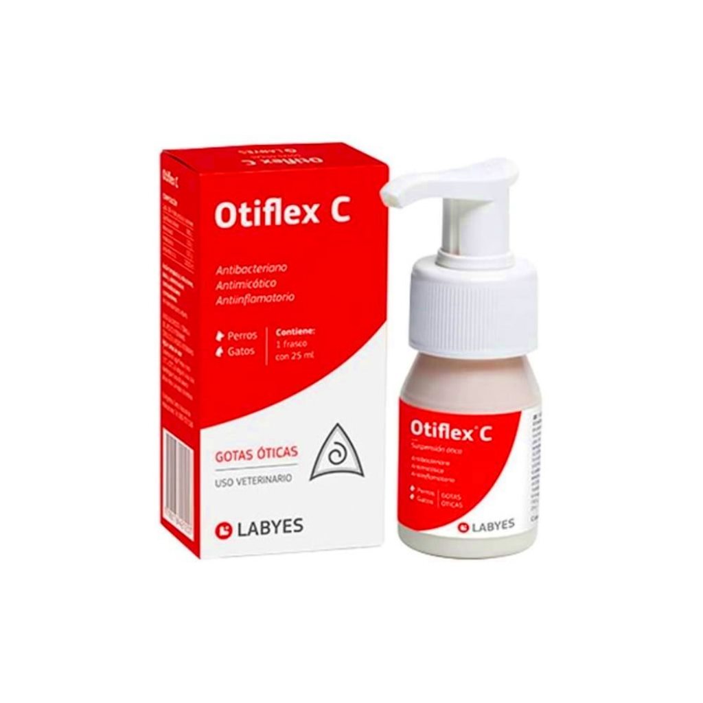Articulos de Limpieza para Perros y Gatos Otiflex C Gotas Óticas 25 ml