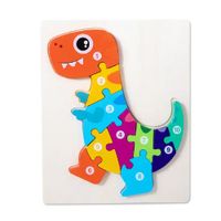 Juego de Rompecabezas de Dinosaurios y Vehículos para Niños