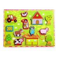 Rompecabezas de Alto Relieve con Temática de Granja