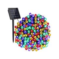 Luces Navideñas con Panel Solar de Colores