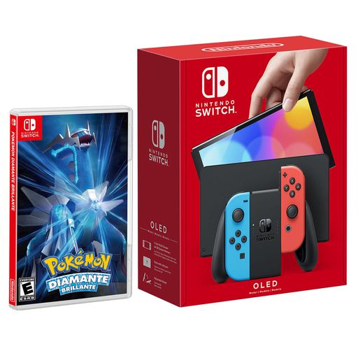 Pack Consola Nintendo Switch Lite Azul + Pokemon Diamante