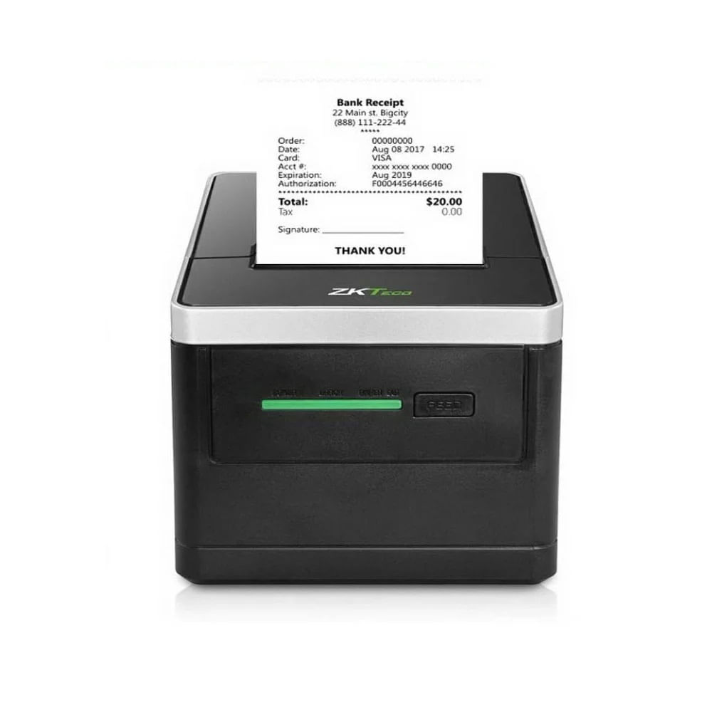 ZKTECO ZKP8008, Impresora Ticketera térmica 80mm, USB y RED, para facturación electrónica