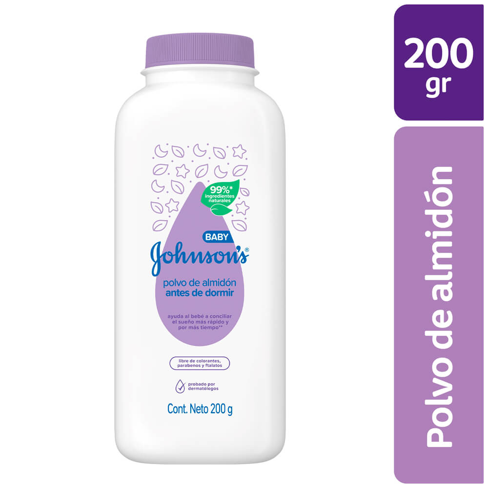 Talco para Bebé JOHNSON'S BABY Antes de Dormir Frasco 200g