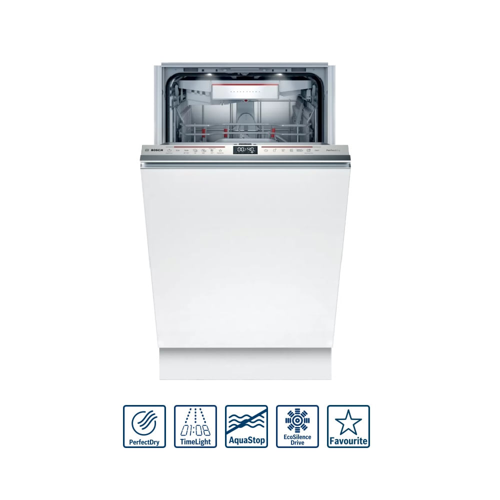 Lavavajillas Bosch SPV6ZMX23E Empotrable 45 cm Blanco | plazaVea - plazaVea