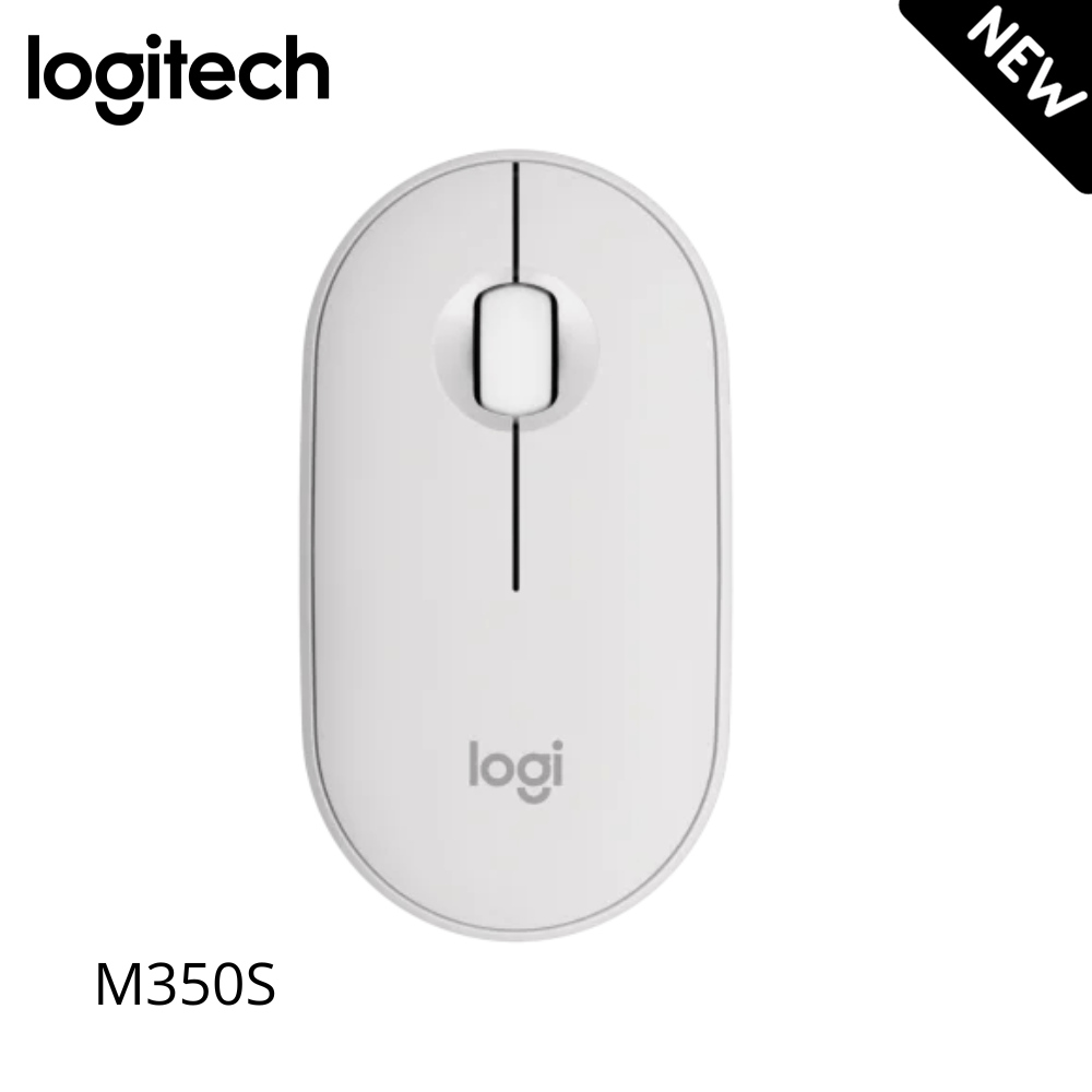 Mouse Logitech M350S Bluetooth 4000 DPI Silent Touch Color Blanco