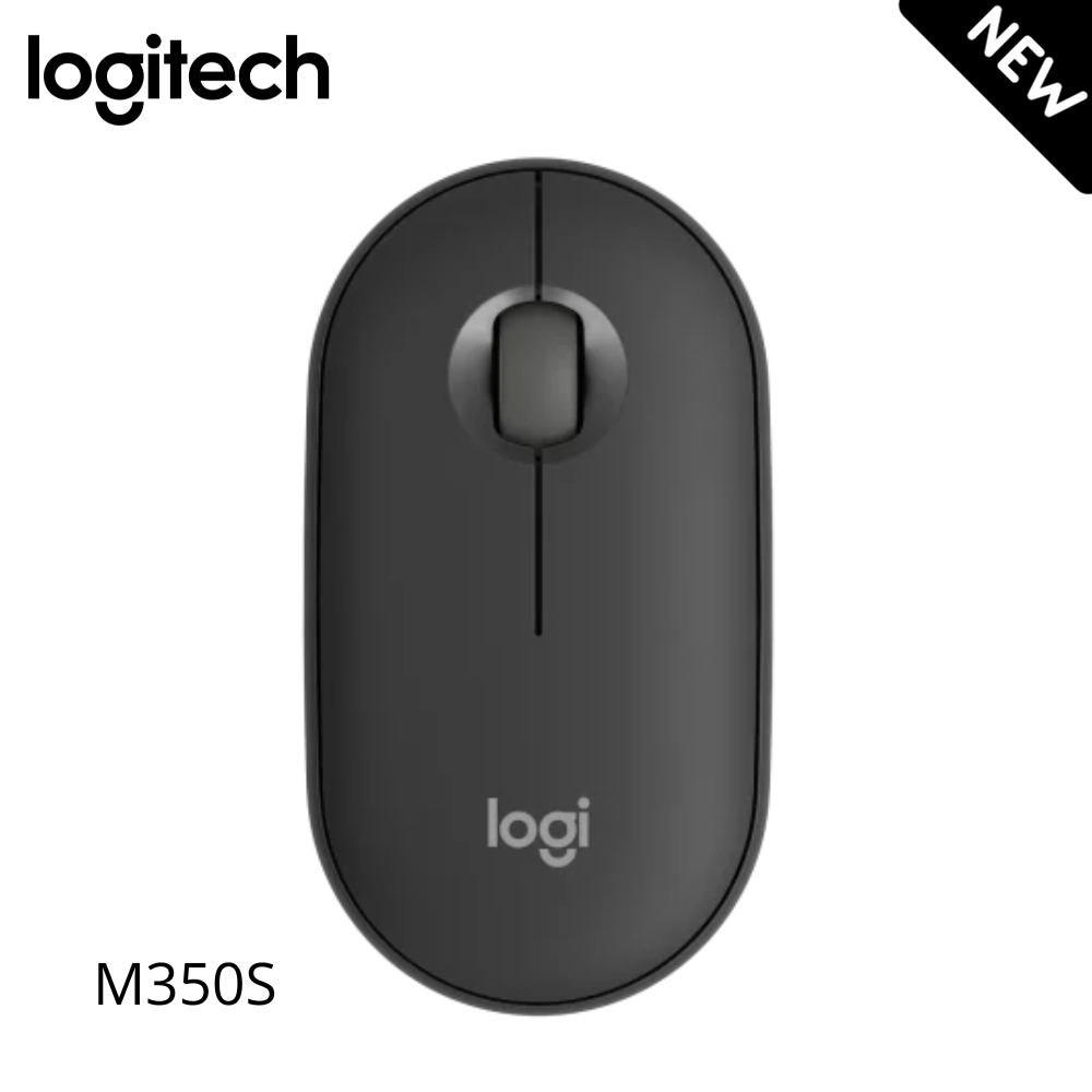 Mouse Logitech M350S Bluetooth 4000 DPI Silent Touch Color Negro