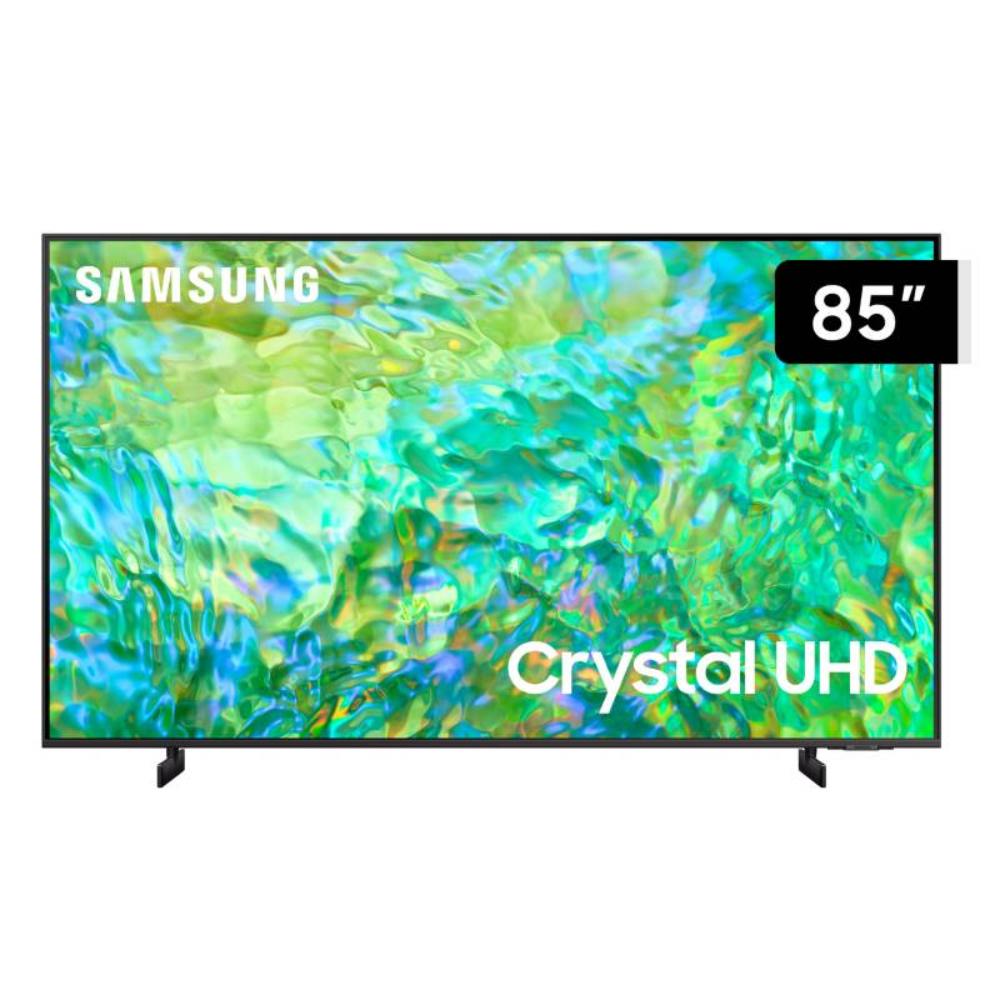 SAMSUNG Smart TV Class Crystal UHD 85CU8000 de 85 ultra delgado + control remoto solar