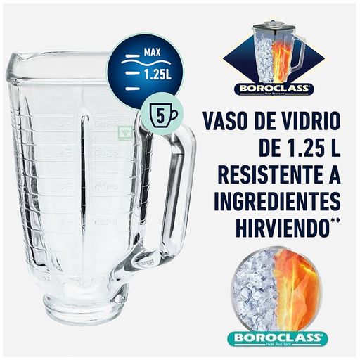 Licuadora 5 velocidades vaso vidrio - Oechsle