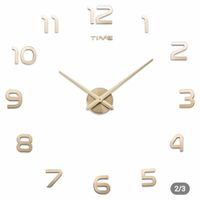 Reloj 3D Grande Modelo Europeo con Relieve Sala - Cocina - Comedor - Oficina - Hogar - Casa
