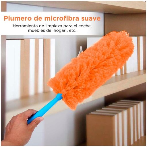 Plumero de Microfibra Suave Expandible para Limpieza Naranja P83
