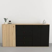 Cómoda Moderna Francis 3 puertas 4 cajones TU MESITA