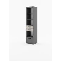 Estanteria Vertical moderna  VIrginia color Gris/Ceniza TU MESITA
