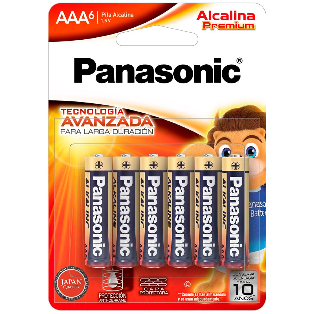 Pila Alcalína PANASONIC AAA Blíster 6un