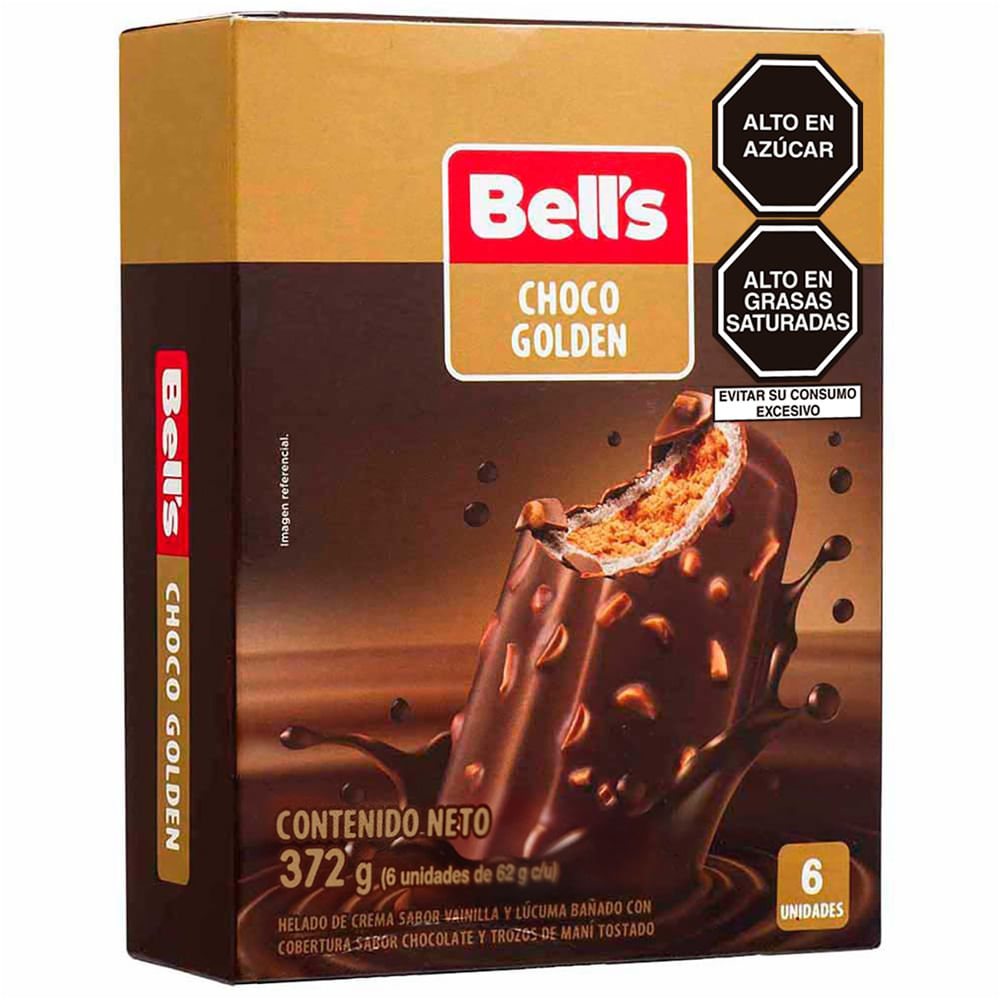 Paleta Choco Golden BELL'S Caja 6un