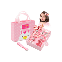 Set de 18 Ganchos Colets Accesorios de Cabello para Niñas Rosado 18K