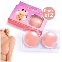 Pack x12 Pezoneras de Silicona Cubre Pezón Adhesivas Reutilizables P580