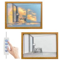 Cuadro LED 3D Tendencia Nordico Decoratico 3 modos de Luz Graduable Sala