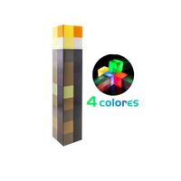 Lámpara Led de 4 Colores, Antorcha Tipo Minecraft