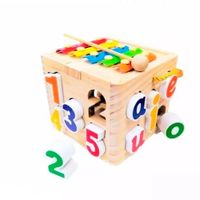 Cubo encaje multifuncional con xilófono