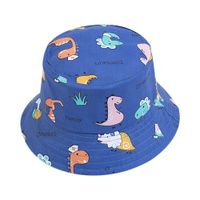 Bucket hat Gorro para niños Modelo Dinosaur Azul