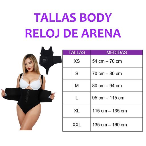 Faja Body Reloj de Arena Reduce Medidas Talla XXL