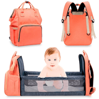 Pañalera Mochila con Cambiador Convertible Coral P59