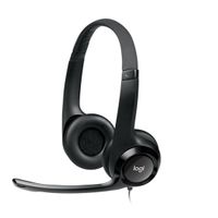 Audífonos Logitech USB H390 para pc micro bidireccional canc-ruido Negro
