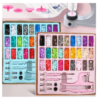 Juego de Botones a Presión Y Alicates a Presión Broches Snaps Botones Plástico Multifuncionales Kit