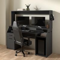 Escritorio Moderno Ais Negro R&R MUEBLES