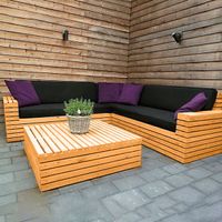 Set de terraza Perdiz 5 personas con mesa Movenda