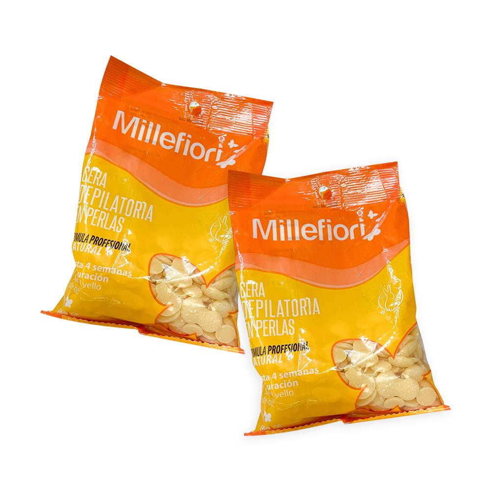 Cera en Perlas Millefiori 100 Gramos 2 Unidades
