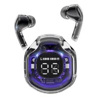Audífonos Bluetooth Aesthetic Crystal Air 39 Negro con Cancelación de Ruido