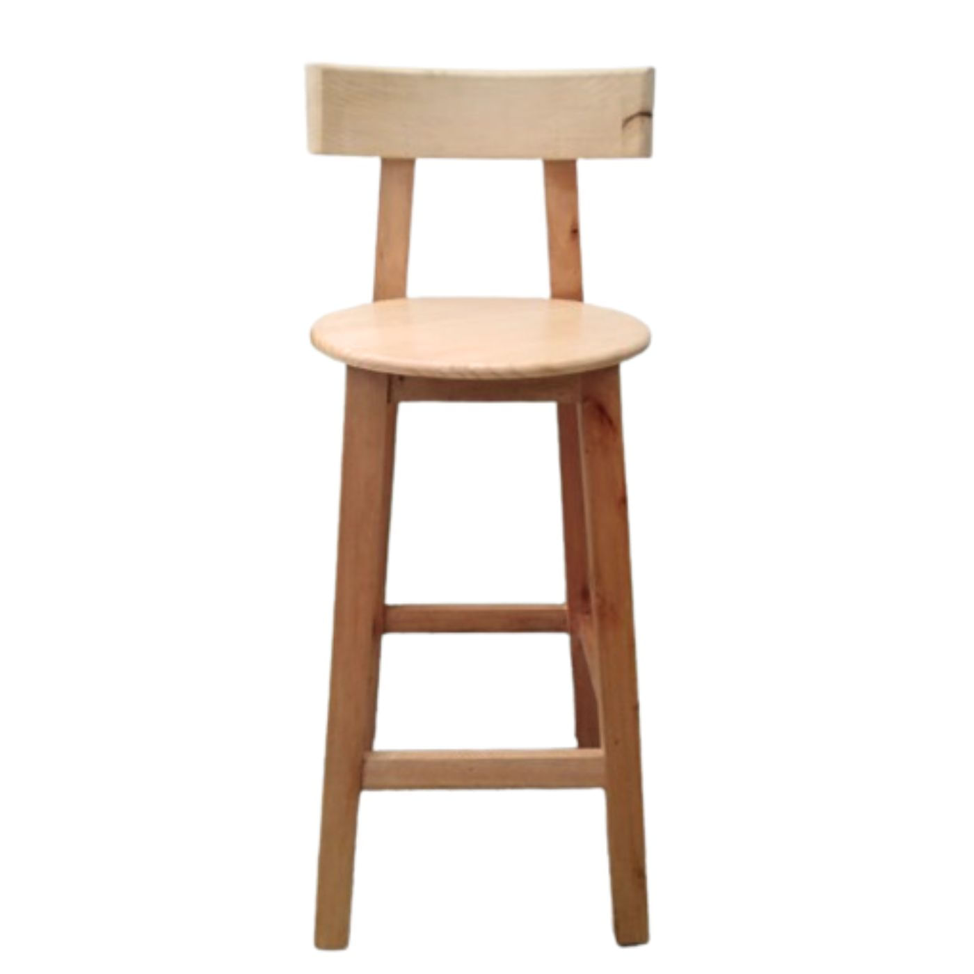 Silla Alta Restobar Restaurante en Madera Pino Natural