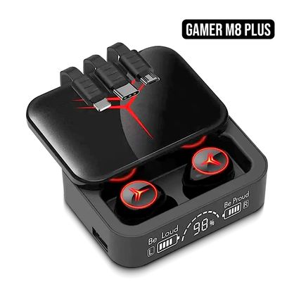 Audífonos Bluetooth 5,3 Gamer M88 PLUS Powerbank 3 Puertos | plazaVea -  plazaVea