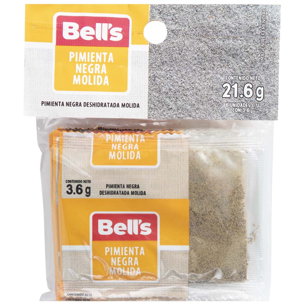 Pimienta Negra BELL'S Paquete 6un