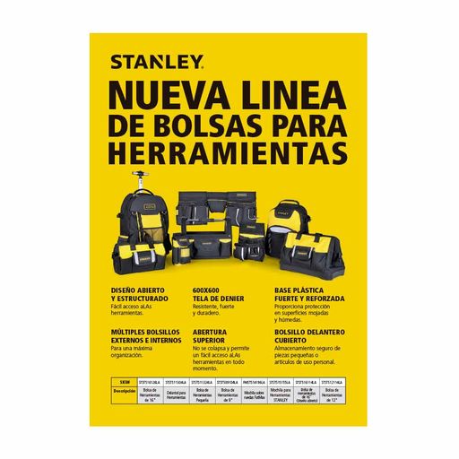 Mochila para herramientas de 18 plgs, Stanley, stst515155la