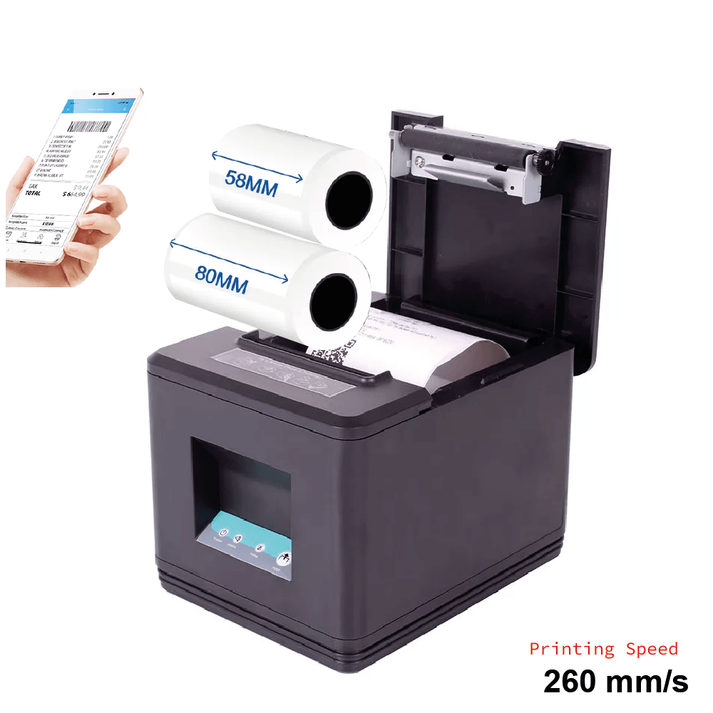 Impresora Termica Ticket 80mm con Bluetooth ZY907