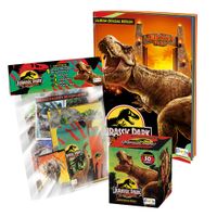 Álbum Jurassic Park 30 años Editorial Berlin Tapa Blanda y 1 Cajita con 1 Megapack
