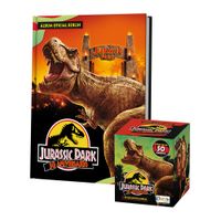 Álbum Jurassic Park 30 años Editorial Berlin Tapa Dura y 1 Cajita de 50 Sobres