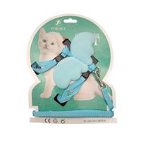 Arnés Alas de Ángel para Mascotas Gatos y/o Cachorros Color Celeste Talla S